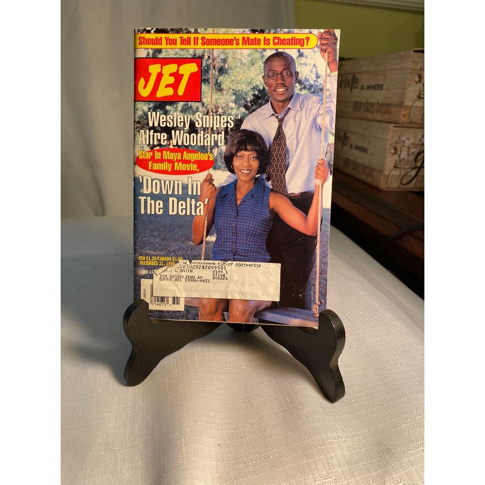 JET Magazine Dec 21 1998, Wesley Snipes & Alfre Woodard in Down in the Delta EUC